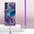 Handyhülle Silikon Hülle Gummi Schutzhülle Flexible Modisch Muster mit Schlüsselband Lanyard YB7 für Samsung Galaxy S23 5G