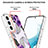 Handyhülle Silikon Hülle Gummi Schutzhülle Flexible Modisch Muster S01 für Samsung Galaxy S22 5G
