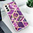 Handyhülle Silikon Hülle Gummi Schutzhülle Flexible Modisch Muster S02 für Samsung Galaxy S21 Plus 5G Violett