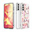 Handyhülle Silikon Hülle Gummi Schutzhülle Flexible Modisch Muster S03 für Samsung Galaxy S23 Plus 5G Pink
