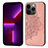 Handyhülle Silikon Hülle Gummi Schutzhülle Flexible Modisch Muster S04 für Apple iPhone 13 Pro Rosegold