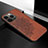 Handyhülle Silikon Hülle Gummi Schutzhülle Flexible Modisch Muster S05 für Apple iPhone 13 Pro Braun