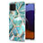 Handyhülle Silikon Hülle Gummi Schutzhülle Flexible Modisch Muster Y01B für Samsung Galaxy A22 4G Minzgrün