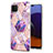 Handyhülle Silikon Hülle Gummi Schutzhülle Flexible Modisch Muster Y01B für Samsung Galaxy A22s 5G Helles Lila