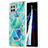 Handyhülle Silikon Hülle Gummi Schutzhülle Flexible Modisch Muster Y01B für Samsung Galaxy A42 5G Grün