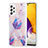 Handyhülle Silikon Hülle Gummi Schutzhülle Flexible Modisch Muster Y01B für Samsung Galaxy A72 4G Helles Lila