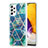 Handyhülle Silikon Hülle Gummi Schutzhülle Flexible Modisch Muster Y01B für Samsung Galaxy A72 4G Nachtgrün