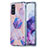 Handyhülle Silikon Hülle Gummi Schutzhülle Flexible Modisch Muster Y01B für Samsung Galaxy S20 5G Helles Lila