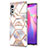 Handyhülle Silikon Hülle Gummi Schutzhülle Flexible Modisch Muster Y02B für LG Velvet 5G