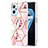 Handyhülle Silikon Hülle Gummi Schutzhülle Flexible Modisch Muster Y02B für Oppo K10 4G Rosa