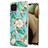 Handyhülle Silikon Hülle Gummi Schutzhülle Flexible Modisch Muster Y02B für Samsung Galaxy M12 Grün