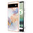 Handyhülle Silikon Hülle Gummi Schutzhülle Flexible Modisch Muster Y03B für Google Pixel 6a 5G Helles Lila