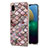 Handyhülle Silikon Hülle Gummi Schutzhülle Flexible Modisch Muster Y03B für Samsung Galaxy A02 Braun