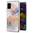 Handyhülle Silikon Hülle Gummi Schutzhülle Flexible Modisch Muster Y03B für Samsung Galaxy A51 4G Helles Lila