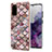 Handyhülle Silikon Hülle Gummi Schutzhülle Flexible Modisch Muster Y03B für Samsung Galaxy S20 Braun