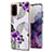 Handyhülle Silikon Hülle Gummi Schutzhülle Flexible Modisch Muster Y03B für Samsung Galaxy S20 Violett