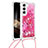 Handyhülle Silikon Hülle Gummi Schutzhülle Flexible Modisch Muster Y03B für Samsung Galaxy S24 5G Pink