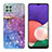 Handyhülle Silikon Hülle Gummi Schutzhülle Flexible Modisch Muster Y04B für Samsung Galaxy A22s 5G Violett