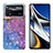 Handyhülle Silikon Hülle Gummi Schutzhülle Flexible Modisch Muster Y04B für Xiaomi Poco X4 Pro 5G Violett
