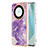 Handyhülle Silikon Hülle Gummi Schutzhülle Flexible Modisch Muster Y05B für Huawei Honor X9a 5G Violett