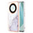 Handyhülle Silikon Hülle Gummi Schutzhülle Flexible Modisch Muster Y05B für Huawei Honor X9a 5G Weiß