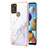 Handyhülle Silikon Hülle Gummi Schutzhülle Flexible Modisch Muster Y05B für Samsung Galaxy A21s Weiß