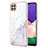 Handyhülle Silikon Hülle Gummi Schutzhülle Flexible Modisch Muster Y05B für Samsung Galaxy A22s 5G Weiß