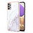 Handyhülle Silikon Hülle Gummi Schutzhülle Flexible Modisch Muster Y05B für Samsung Galaxy A32 4G Weiß