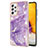 Handyhülle Silikon Hülle Gummi Schutzhülle Flexible Modisch Muster Y05B für Samsung Galaxy A72 4G Violett