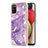 Handyhülle Silikon Hülle Gummi Schutzhülle Flexible Modisch Muster Y05B für Samsung Galaxy F02S SM-E025F Violett