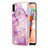 Handyhülle Silikon Hülle Gummi Schutzhülle Flexible Modisch Muster Y05B für Samsung Galaxy M11 Helles Lila