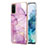 Handyhülle Silikon Hülle Gummi Schutzhülle Flexible Modisch Muster Y05B für Samsung Galaxy S20 Helles Lila