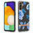 Handyhülle Silikon Hülle Gummi Schutzhülle Flexible Modisch Muster Y06B für Samsung Galaxy A04s Blau