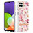 Handyhülle Silikon Hülle Gummi Schutzhülle Flexible Modisch Muster Y06B für Samsung Galaxy A22 4G Rosa