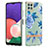 Handyhülle Silikon Hülle Gummi Schutzhülle Flexible Modisch Muster Y06B für Samsung Galaxy A22s 5G Blau