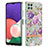 Handyhülle Silikon Hülle Gummi Schutzhülle Flexible Modisch Muster Y06B für Samsung Galaxy A22s 5G Helles Lila