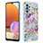 Handyhülle Silikon Hülle Gummi Schutzhülle Flexible Modisch Muster Y06B für Samsung Galaxy A32 4G Helles Lila