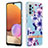 Handyhülle Silikon Hülle Gummi Schutzhülle Flexible Modisch Muster Y06B für Samsung Galaxy A32 4G Violett