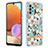 Handyhülle Silikon Hülle Gummi Schutzhülle Flexible Modisch Muster Y06B für Samsung Galaxy A32 4G Weiß