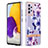 Handyhülle Silikon Hülle Gummi Schutzhülle Flexible Modisch Muster Y06B für Samsung Galaxy A72 4G Violett