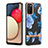 Handyhülle Silikon Hülle Gummi Schutzhülle Flexible Modisch Muster Y06B für Samsung Galaxy F02S SM-E025F Blau