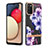 Handyhülle Silikon Hülle Gummi Schutzhülle Flexible Modisch Muster Y06B für Samsung Galaxy F02S SM-E025F Violett