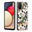 Handyhülle Silikon Hülle Gummi Schutzhülle Flexible Modisch Muster Y06B für Samsung Galaxy F02S SM-E025F Weiß