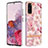 Handyhülle Silikon Hülle Gummi Schutzhülle Flexible Modisch Muster Y06B für Samsung Galaxy S20 Rosa