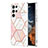 Handyhülle Silikon Hülle Gummi Schutzhülle Flexible Modisch Muster Y08B für Samsung Galaxy S21 Ultra 5G