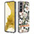 Handyhülle Silikon Hülle Gummi Schutzhülle Flexible Modisch Muster Y12B für Samsung Galaxy S22 5G Weiß