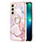 Handyhülle Silikon Hülle Gummi Schutzhülle Flexible Modisch Muster Y16B für Samsung Galaxy S21 FE 5G