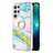 Handyhülle Silikon Hülle Gummi Schutzhülle Flexible Modisch Muster Y16B für Samsung Galaxy S21 Ultra 5G