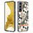 Handyhülle Silikon Hülle Gummi Schutzhülle Flexible Modisch Muster Y17B für Samsung Galaxy S23 Plus 5G Weiß