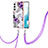 Handyhülle Silikon Hülle Gummi Schutzhülle Flexible Modisch Muster Y20B für Samsung Galaxy S21 FE 5G Violett